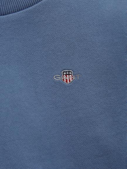 GANT Kids' Cotton Crew Neck Sweatshirt, Salty Sea - view 2, Salty Sea