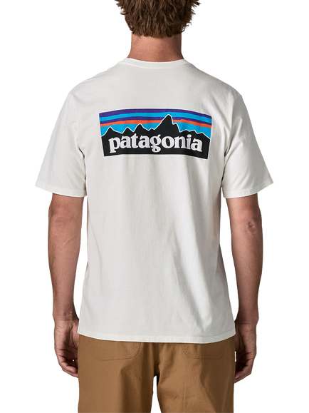 Patagonia Men's P6 Logo T-Shirt - view 2, Fiber White