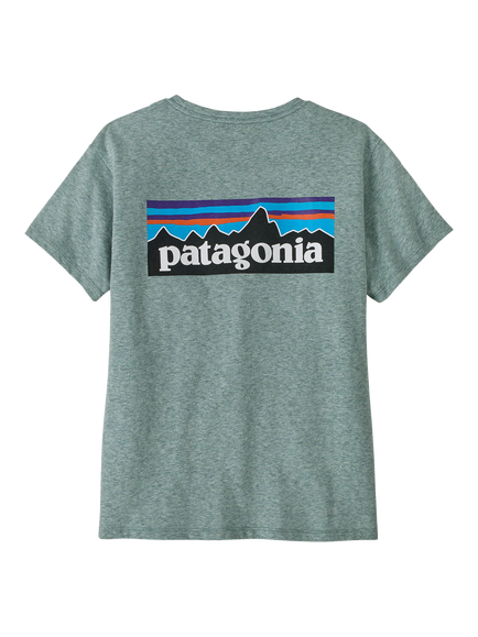 Patagonia Logo T-Shirt, Blue Sage