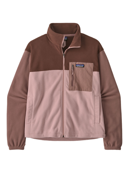 Patagonia Women's Micro D Patch Pocket Jacket, Fuzzy Mauve, Fuzzy Mauve