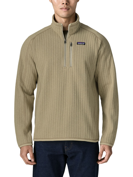 Patagonia Men's Quarter Zip Sweater, Stone, Wthd Stone Knit