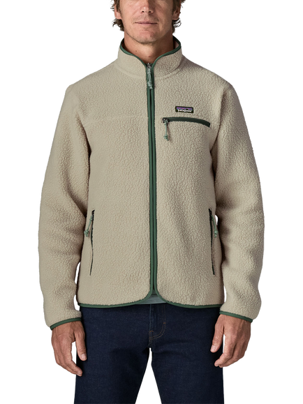 Patagonia Men's Retro Pile Jacket, Pelican, Pelican Canopy Grn