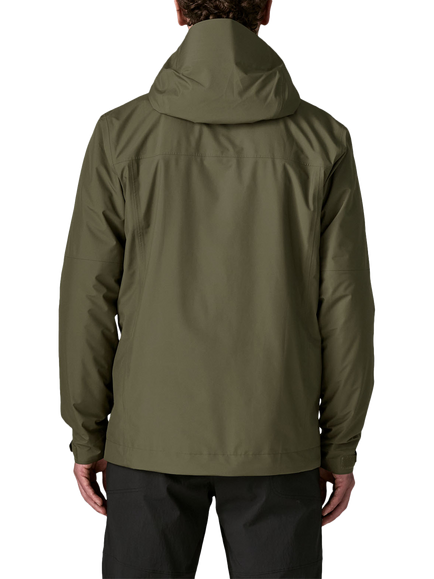 Patagonia Men's Boulder Insulated Water-Repellent Rain Jacket, Basin Green - view 2, Basin Green