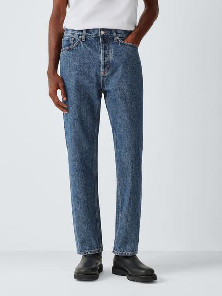 Kin Mid Rise Straight Leg Jeans, Blue Mid, Blue Mid