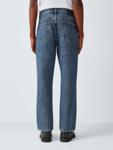 Kin Mid Rise Straight Leg Jeans, Blue Mid - view 2, Blue Mid