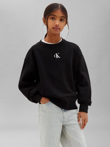 Calvin Klein Kids' CK Logo Sweatshirt, Black, Black