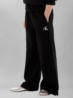 Calvin Klein Kids' Wide Leg Joggers, Black, Black
