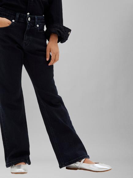 Calvin Klein Kids' Flared Jeans, Navy - view 2, Navy
