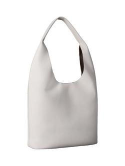 Calvin Klein Pebbled Slouchy Hobo Bag - view 2, White