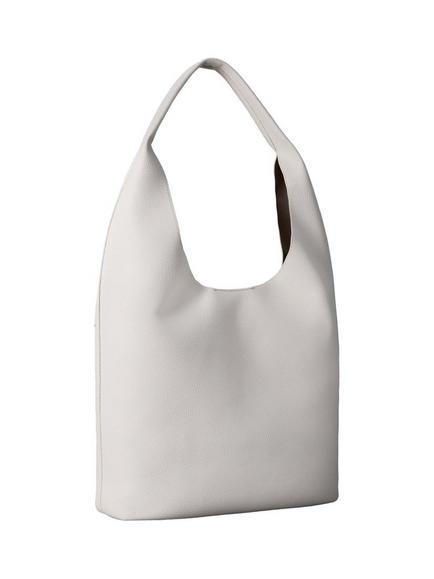 Calvin Klein Pebbled Slouchy Hobo Bag - view 2, White