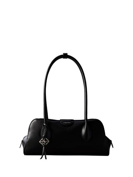 Calvin Klein Emblem Shoulder Bag, Black, Black