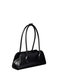 Calvin Klein Emblem Shoulder Bag, Black - view 2, Black