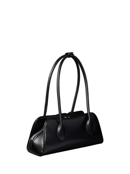 Calvin Klein Emblem Shoulder Bag, Black - view 2, Black