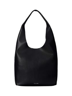 Calvin Klein Pebbled Slouchy Hobo Bag, Black