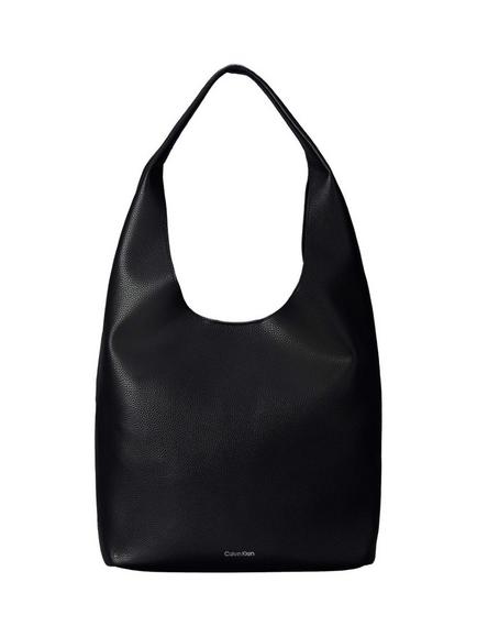 Calvin Klein Pebbled Slouchy Hobo Bag, Black