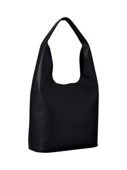 Calvin Klein Pebbled Slouchy Hobo Bag - view 2, Black