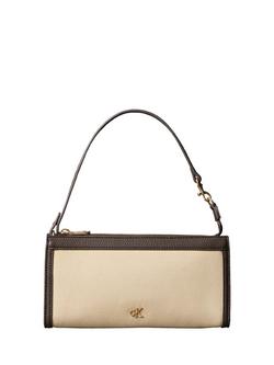 Calvin Klein CK Canvas Convertible Shoulder Bag, Khaki, Khaki