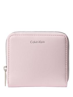 Calvin Klein Foil Logo Square Wallet, Light Pink, Light Pink