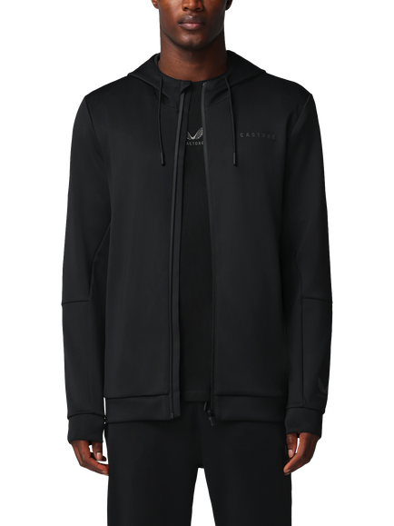 Castore Flex Full Zip Hoodie, Castore Black, Castore Black