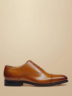 Charles Tyrwhitt Leather Oxford Shoes, Tan, Tan
