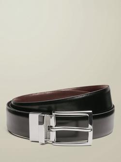 Charles Tyrwhitt Reversible Leather Belt, Black, Black