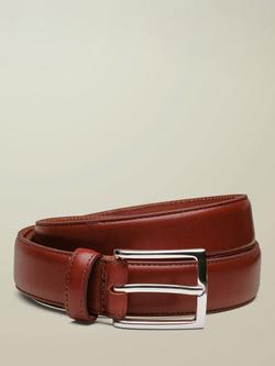 Charles Tyrwhitt Leather Belt, Dark Tan, Dark Tan