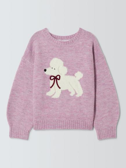 John Lewis Kids' Poodle Jumper, Multi, Multi