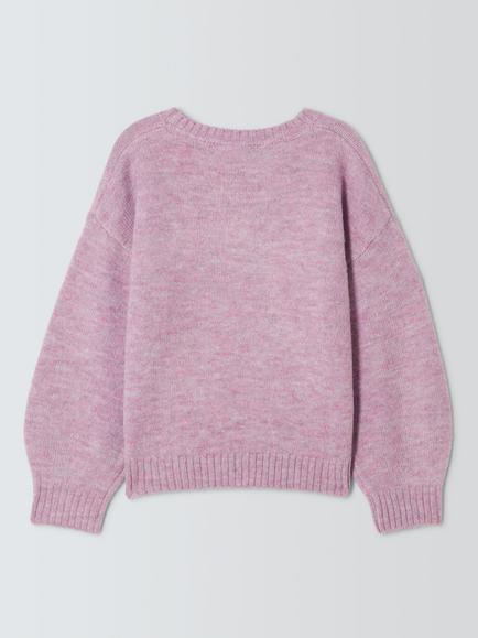 John Lewis Kids' Poodle Jumper, Multi - view 2, Multi