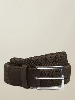 Charles Tyrwhitt Casual Stretch Belt, Chocolate Brown