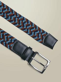 Charles Tyrwhitt Casual Stretch Belt - view 2, Multi