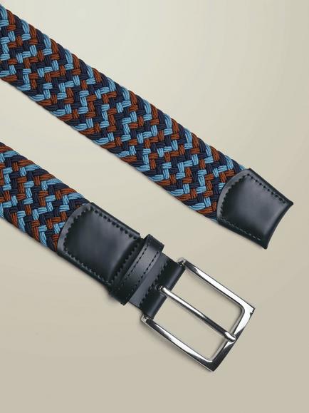 Charles Tyrwhitt Casual Stretch Belt - view 2, Multi