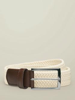 Charles Tyrwhitt Casual Stretch Belt, Ivory