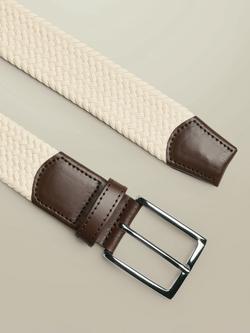 Charles Tyrwhitt Casual Stretch Belt - view 2, Ivory