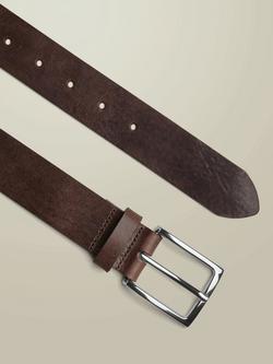 Charles Tyrwhitt Leather Belt, Brown - view 2, Brown