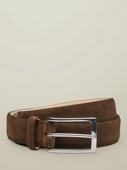 Charles Tyrwhitt Suede Belt, Brown, Brown