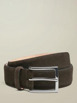 Charles Tyrwhitt Suede Belt, Chocolate Brown, Chocolate Brown