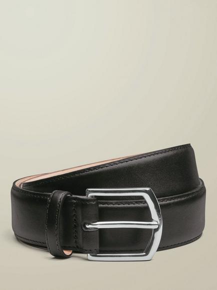 Charles Tyrwhitt Leather Formal Belt, Black, Black