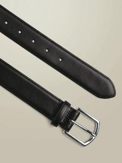 Charles Tyrwhitt Leather Formal Belt, Black - view 2, Black