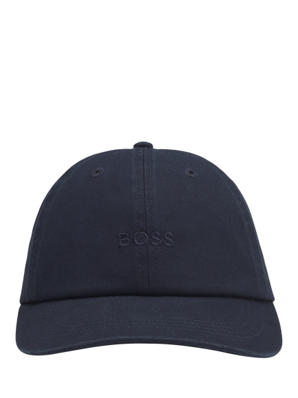BOSS Cotton Baseball Cap, Dark Blue, Dark Blue