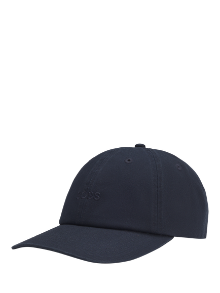 BOSS Cotton Baseball Cap, Dark Blue - view 2, Dark Blue