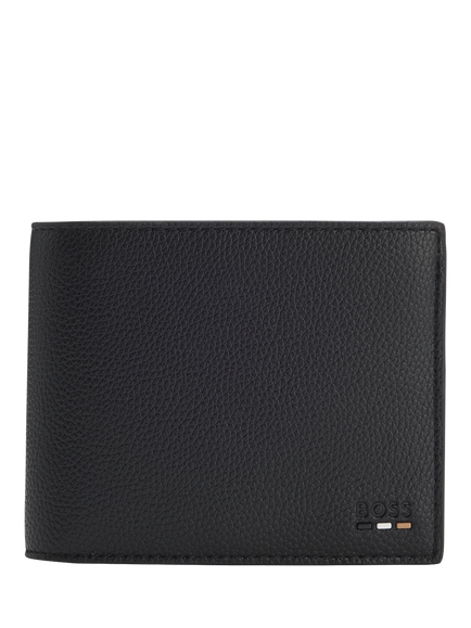 BOSS Ray Tri-Fold Wallet, Black, Black