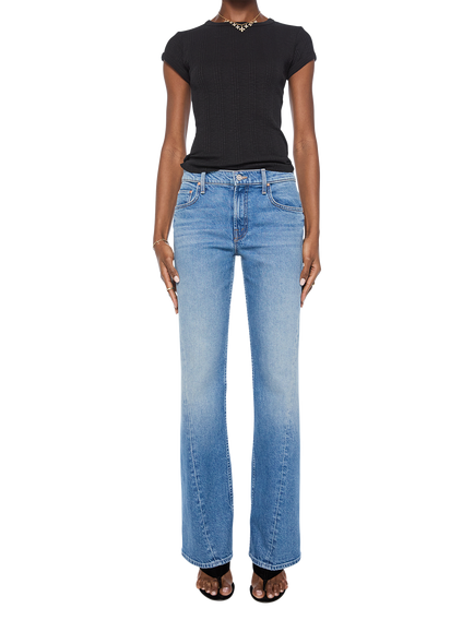 MOTHER Bookie Twist Mid Rise Bootcut Jeans, Just An Animal, Just An Animal
