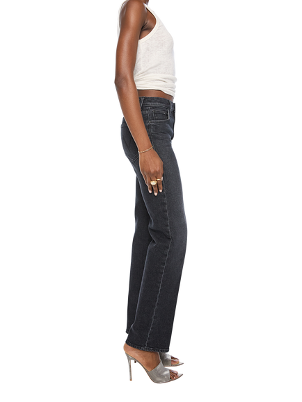 MOTHER The Rambler Zip Sneak High Rise Straight Leg Jeans, Riding The Milkyway - view 2, Riding The Milkyway