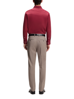 HUGO BOSS BOSS Regular Fit Easy Iron Stretch Cotton Poplin Shirt, Open Red - view 2, Open Red