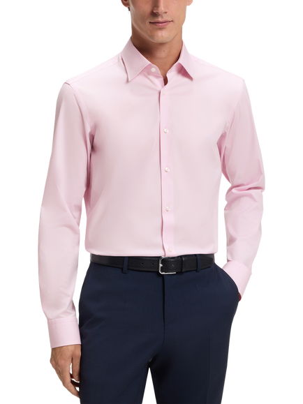 HUGO BOSS BOSS Joe Cotton Blend Shirt, Light Pink, Light Pink