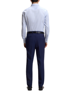 HUGO BOSS BOSS Hank Slim Fit Stripe Cotton Blend Shirt, Light/Pastel Blue - view 2, Light/Pastel Blue