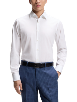 HUGO BOSS BOSS Joe Cotton Blend Shirt, White, White