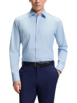 HUGO BOSS BOSS Joe Cotton Blend Shirt, Pastel Blue, Pastel Blue