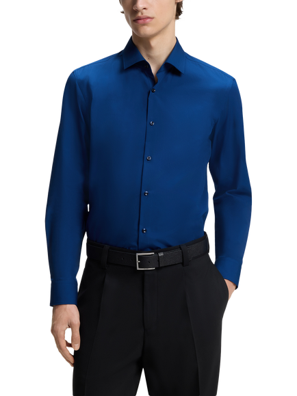 HUGO BOSS HUGO Slim Fit Poplin Shirt, Open Blue, Open Blue
