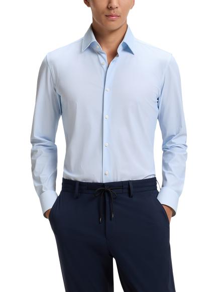 HUGO BOSS BOSS Hank Slim Fit Shirt, Light Blue, Light Blue